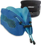 Cabeau Cool Almohada de viaje de larga distancia – Evolution Cool – Espuma viscoelástica con ventilación – Compacta con estuche de transporte (rojo)
