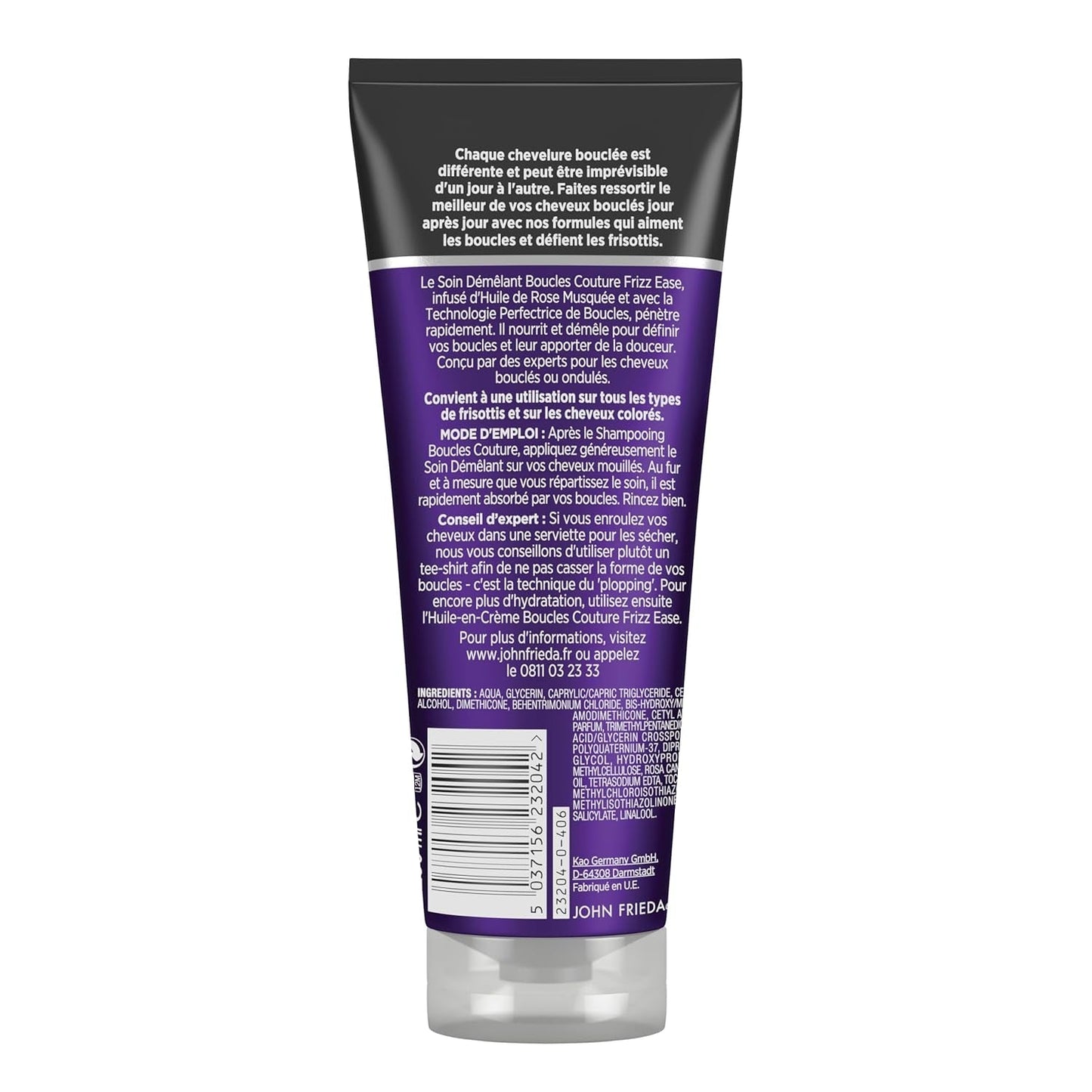 John Frieda Frizz Ease acondicionador para desenredar el cabello, 250 ml Productos para desenredar el cabello Naty Shop