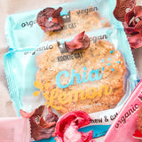 Chía y Limón - Galletas veganas envueltas individualmente, sin gluten, sin soja, orgánicas, anacardos y avena - Paquete múltiple de 12 x 50 g