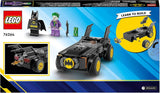 LEGO 76264 DC Persecución en el Batimóvil: Batman Vs. Juego de coches de juguete Joker, Set inicial de superhéroe con 2 minifiguras, Juguete para preescolares, niños y niñas a partir de 4 años, Juegos de construcción de montaje rápido Besuche den LEGO-Store