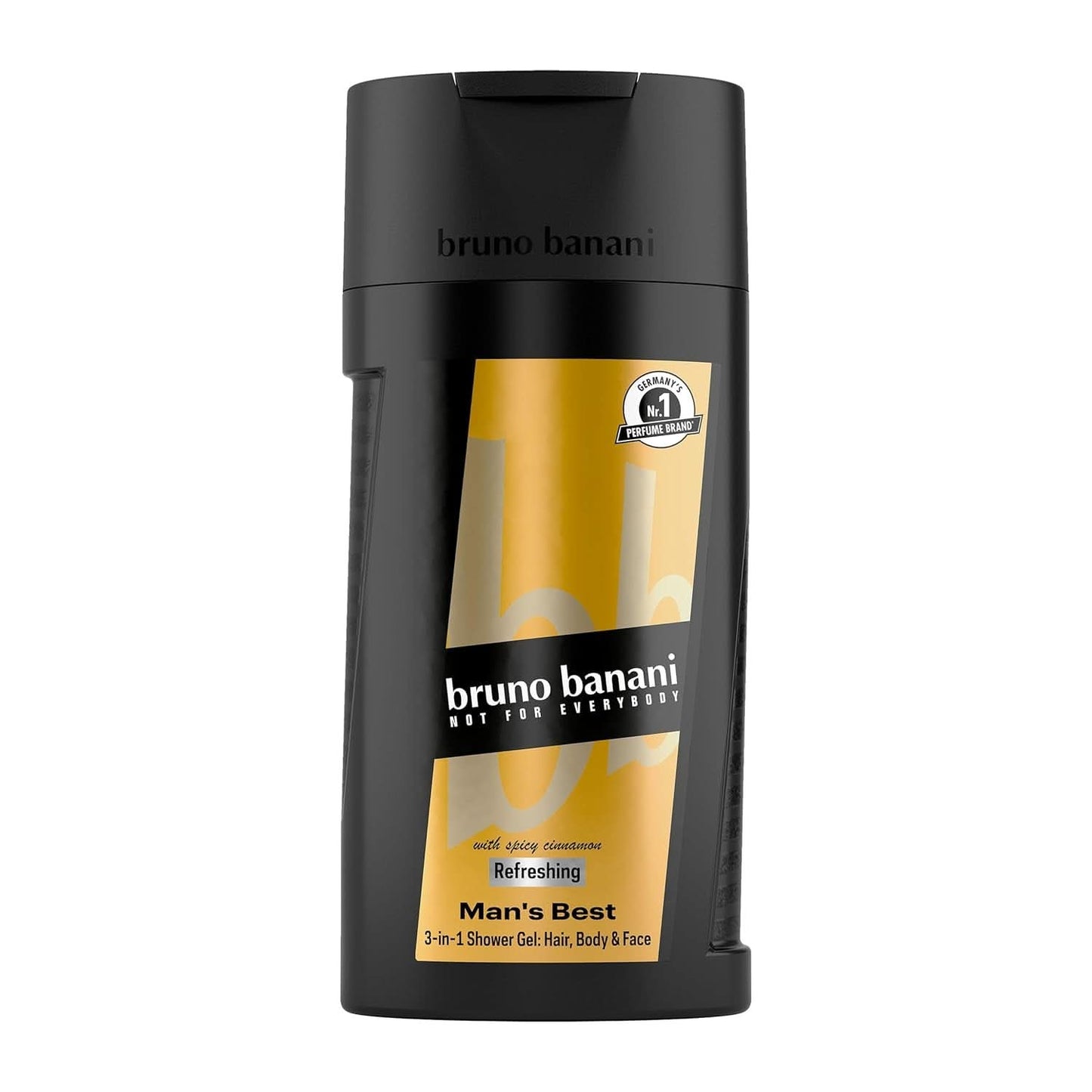 Bruno Banani Loyal Man Gel de ducha 3 en 1 para cuerpo, cabello y rostro, hombre, 250 ml Ducha y baño Naty Shop 250 ml Pimienta rosa