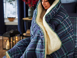 Night Lark Acogedora manta polar Sherpa, tartán rojo clásico, 9 tog, lujosa, esponjosa, gruesa y reversible, perfecta para sofá, cama, sofá, sofá. Hipoalergénico, lavable a máquina, Tamaño: Camas y edredones Night Lark tartán clásico azul marino Cama individual