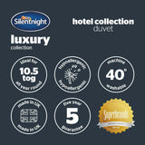 Edredón Silentnight Hotel Collection 10.5 Tog - cama de matrimonio, poliéster, blanco Edredones y edredones Naty Shop