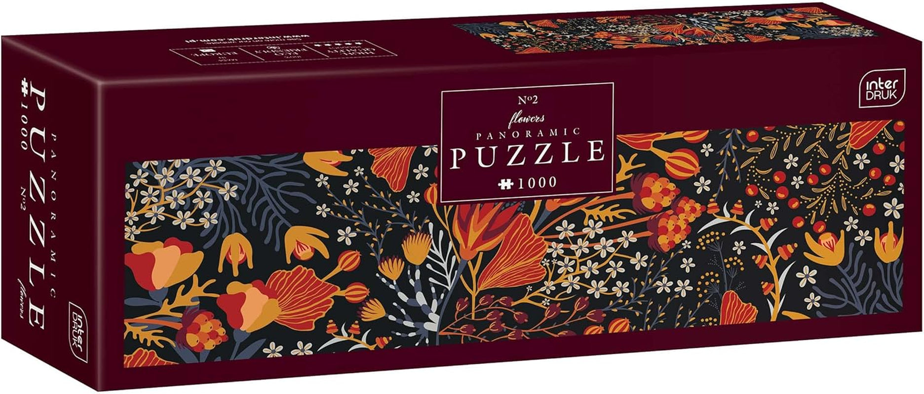 Flores No. 1 - rompecabezas panorámico de 1000 piezas para adultos Puzzle Naty Shop Flores no. 2