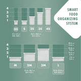 ZWILLING FRESH & SAVE CUBE Box, Tamaño 2M, Caja de Almacenamiento Modular y Apilable, Almacenamiento Hermético y Vaciable, Apto para Lavavajillas, Cajas de Almacenamiento de Alimentos Transparentes Naty Shop