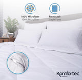 Komfortec Manta Verano 135X200 Cm, 170Gsm, Manta Fina y Ligera para Verano, Manta Antialérgica, Blanca Edredones y Edredones Naty Shop