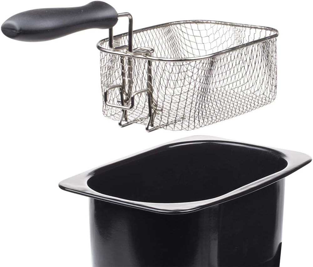 Freidora Tristar de acero inoxidable - Con 2 litros de capacidad, función zona fría y termostato regulable hasta 190°C, FR-6919, plateada Electrodomésticos Naty Shop
