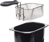 Freidora Tristar de acero inoxidable - Con 2 litros de capacidad, función zona fría y termostato regulable hasta 190°C, FR-6919, plateada Electrodomésticos Naty Shop