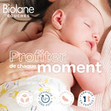 BIOLANE - Pañales cortos - Talla 5 (12-18 kg) - Estanqueidad 12 horas - Pack 1 mes - 120 pañales - ecológicos