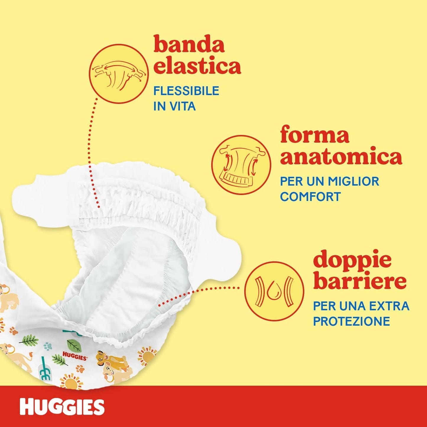 Pañales Huggies Unistar, talla 4 (7-14 kg), paquete de 128 pañales (básico)