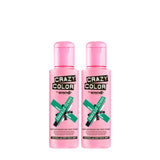 GO TOXIC Tinte para el cabello semipermanente UV en crema, 100 ml (pack 1) Naty Shop Tinte para el cabello Verde 100 Ml (pack 2)