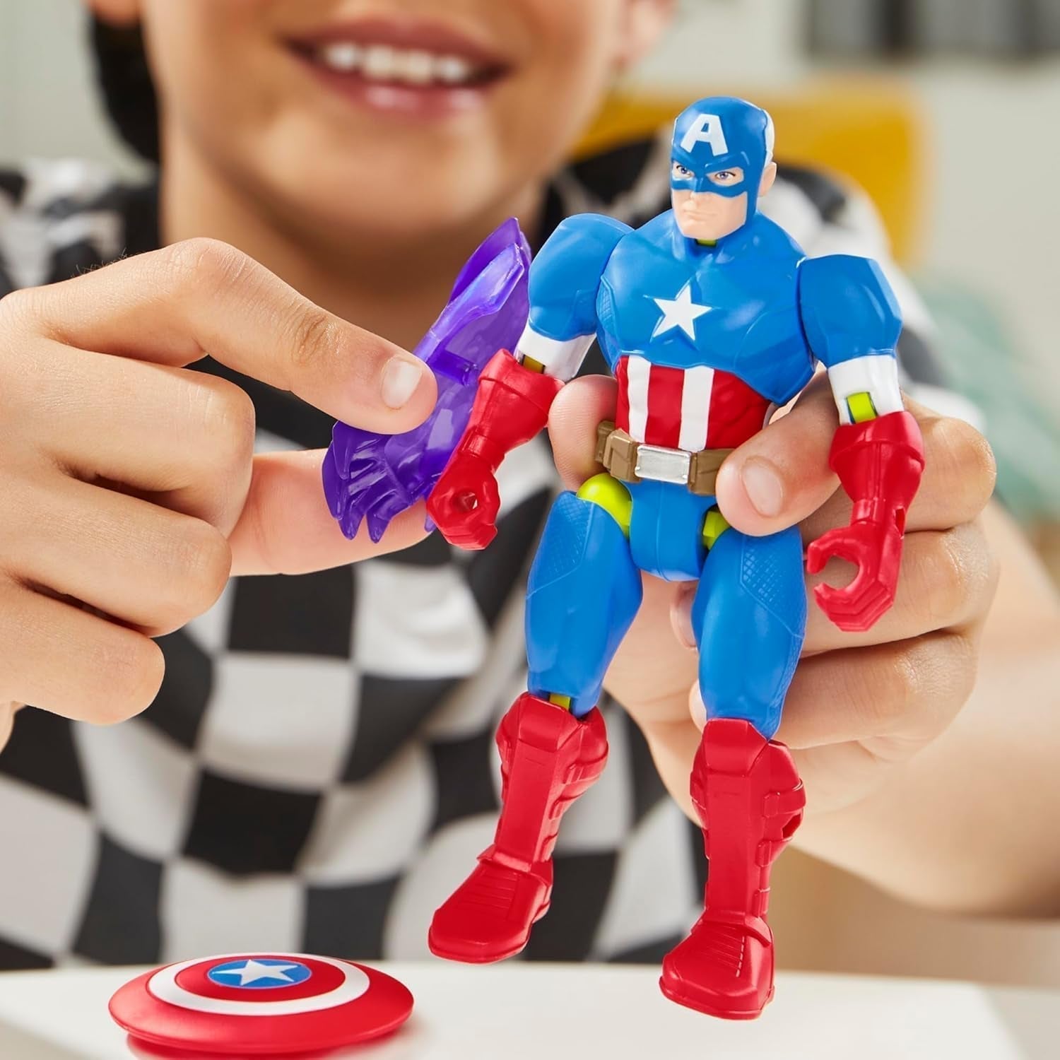 Mixmashers Marvel Capitán América Vengadores Mix-And-Match Figuras de acción y accesorios Figuras de acción Naty Shop