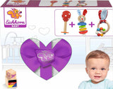 Eichhorn 100017045 - Set de iniciación/regalo para bebé con maraca, juguete con sonido y juguete con estampado de conejo, 3 piezas, a partir de 3 meses Juguetes Bebe Naty Shop