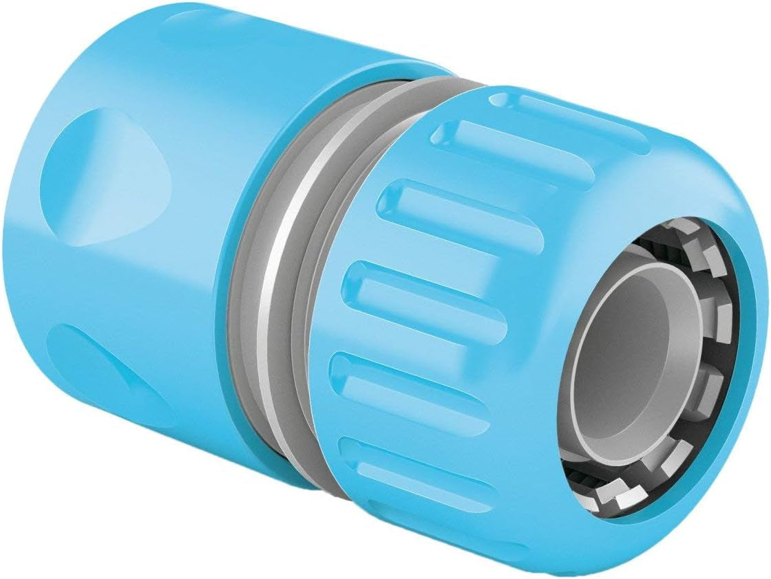 Conector rápido Cellfast - Sujetadores de acero inoxidable de flujo continuo CellPRO de 1", 2 conexiones de extremo de manguera, plástico ABS, 57-027, gris