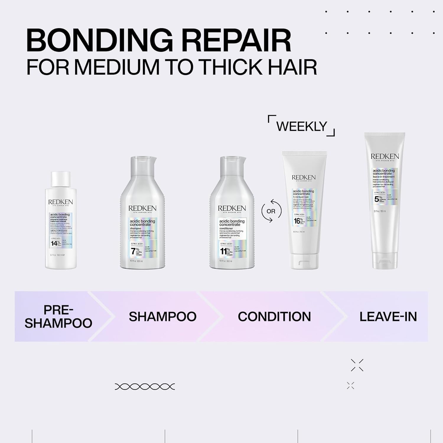 Redken Acidic Bonding Shampoo Concentrado para cabello teñido, 300ml Redken Ducha y baño