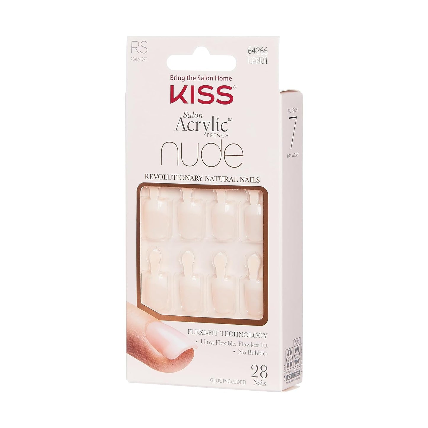 Kiss Nude Nails - Uñas increíbles (paquete de 2)