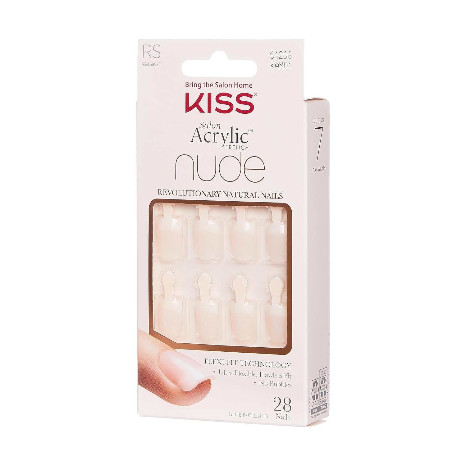 Kiss Nude Nails - Uñas increíbles (paquete de 2)