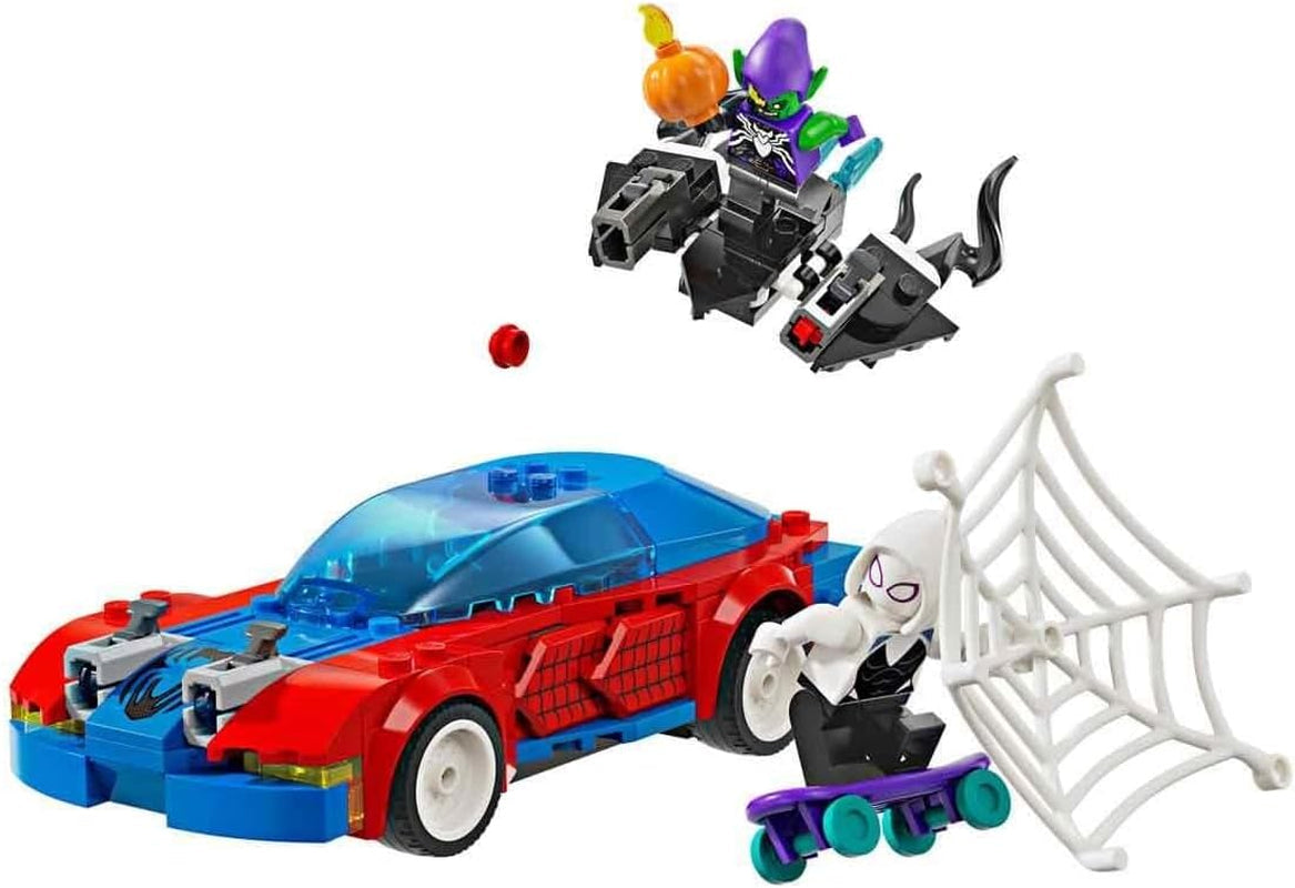 LEGO Marvel Coche de Carreras Spider-Man y Duende Verde Venom, Juguete de Juego de Roles Spidey con Figuras de Superhéroes y Coche para Construir, Regalo para Niños, Niños y Niñas de 7 Años 76279 Juegos de Construcción Beuche den LEGO-Store