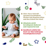 Toallitas húmedas Kindii Natural Balance para bebés - (1 x 60 uds.) Toallitas húmedas para bebés y niños - Protectoras, Aloe Vera, Fragancia delicada - 60 uds.