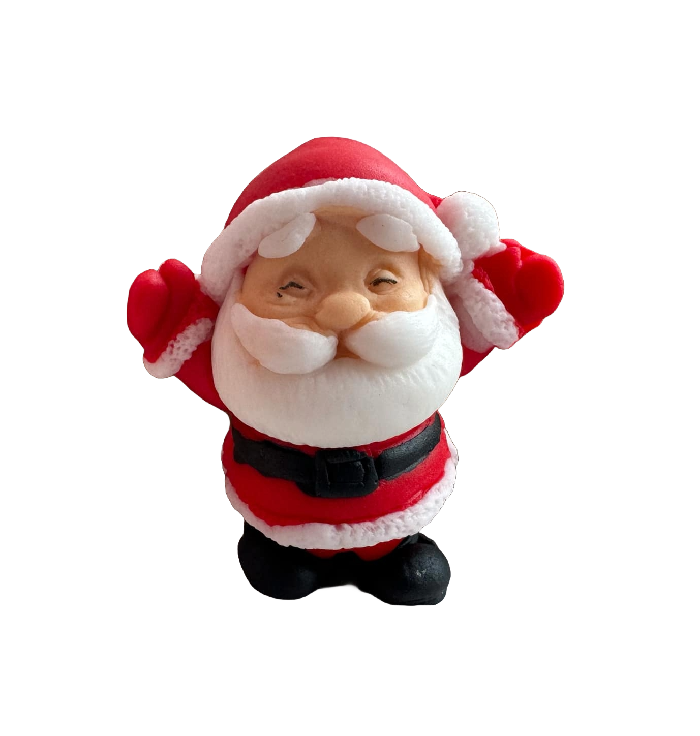 Adornos comestibles de pasta de azúcar, Adornos de Papá Noel de Sugar Paste Naty Shop