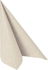 Papstar, 50 servilletas "Colección ROYAL" pliegue 1/4 40 cm x 40 cm "Elegance" Marrón, #86498 (paquete de 2)