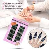 Hanyousheng Nagellacentferner Clips, Nagel Clips, 10 Stück Schwarz Nagelclips, Nagel Klammer, Nails Art ​Gel Cap, Soak off Clip Cap UV Gel Poliermittel Entferner Wrap Nail Tool