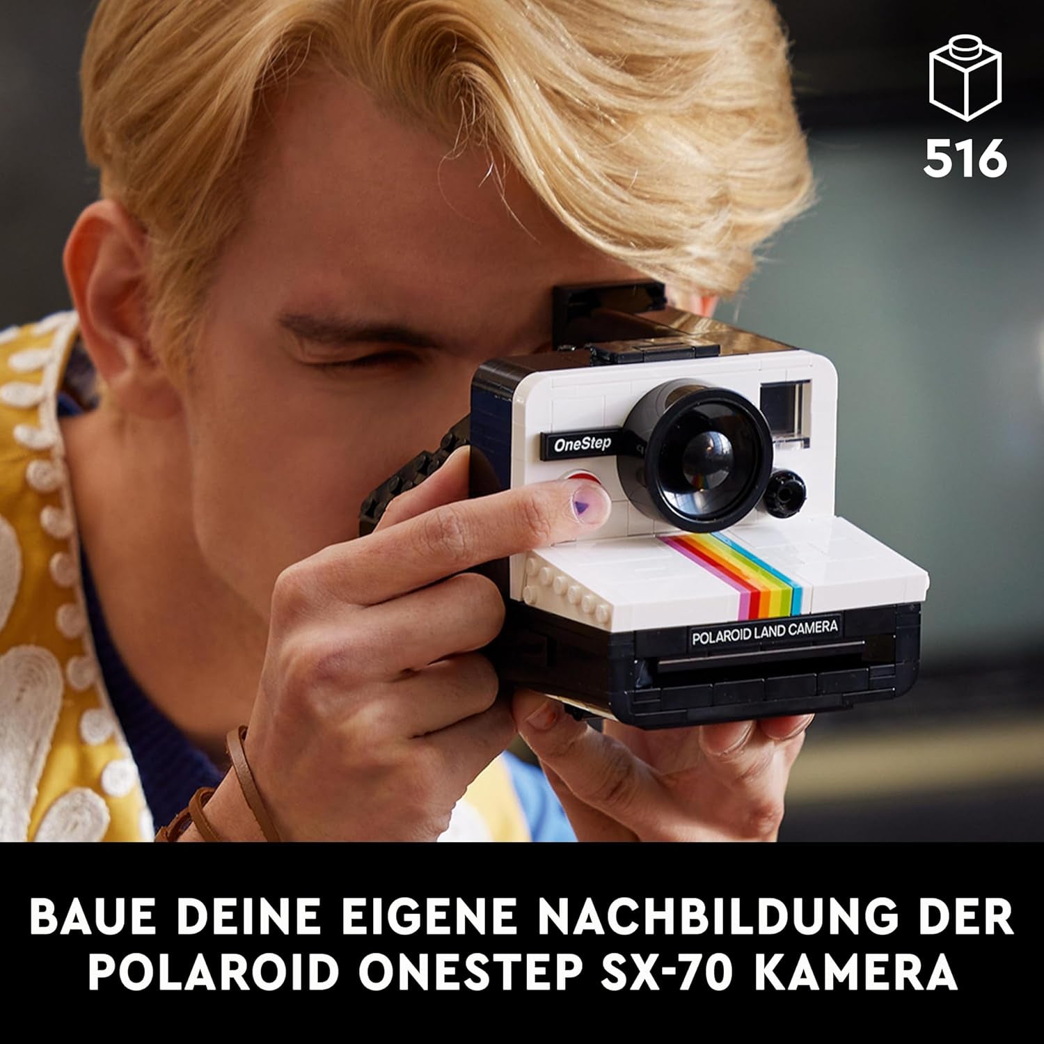 LEGO Ideas Set de cámara Polaroid Onestep SX-70 para adultos, coleccionable con detalles auténticos, actividad creativa, regalos de fotografía para mujeres, hombres, él, ella y adolescentes 21345 Juegos de construcción Ver en LEGO-Store