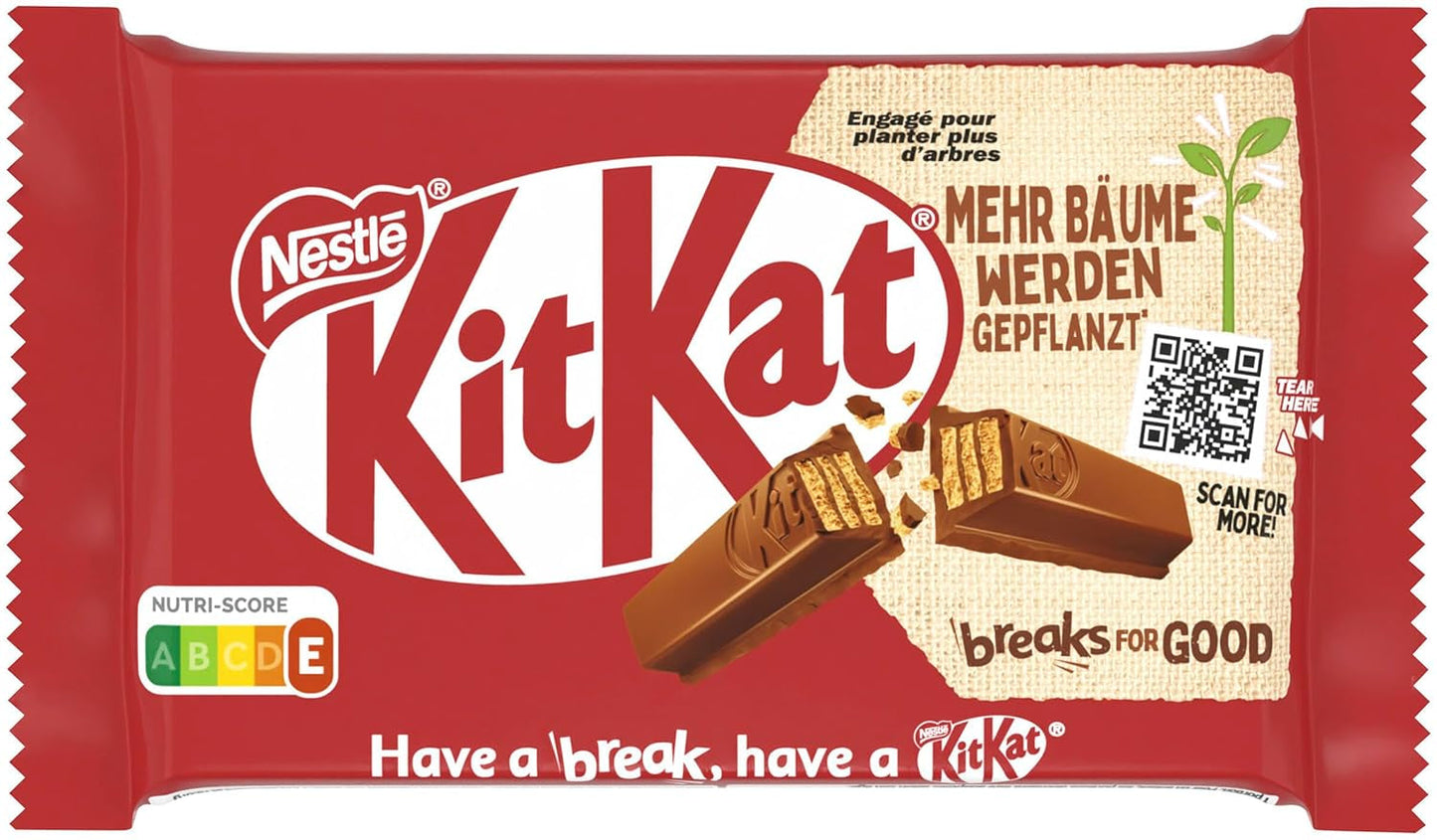 Barras de chocolate Nestlé Classic, barras de oblea crujientes de chocolate con leche, paquete de 48 (24 x 41,5 g)