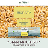 Pasta de espagueti ecológica núm. 5 - 500 g de trigo Khorasan – Trigo antiguo, rico en proteínas, 100% cultivado en Italia – Versátil en la cocina y rico en nutrientes
