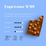 Espresso No. 1 – Mezcla de espresso clásico con 25% de Robusta – Café en granos para máquinas totalmente automáticas y portafiltro – granos enteros – 750 g