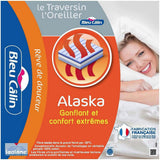 Azul Câlin Juego de 2 almohadas con firme confort "Alaska", súper relleno, 100% algodón Percal Sobre, blanco, forma cuadrada 65 X 65 cm Naty Shop almohadas estándar Forma rectangular 50 X 70 Cm
