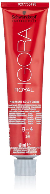 Schwarzkopf IGORA Royal Premium Hair Color 9-4 rubio extra claro beige, 1 paquete (1 x 60 g) Tinte para el cabello Naty Shop Título predeterminado