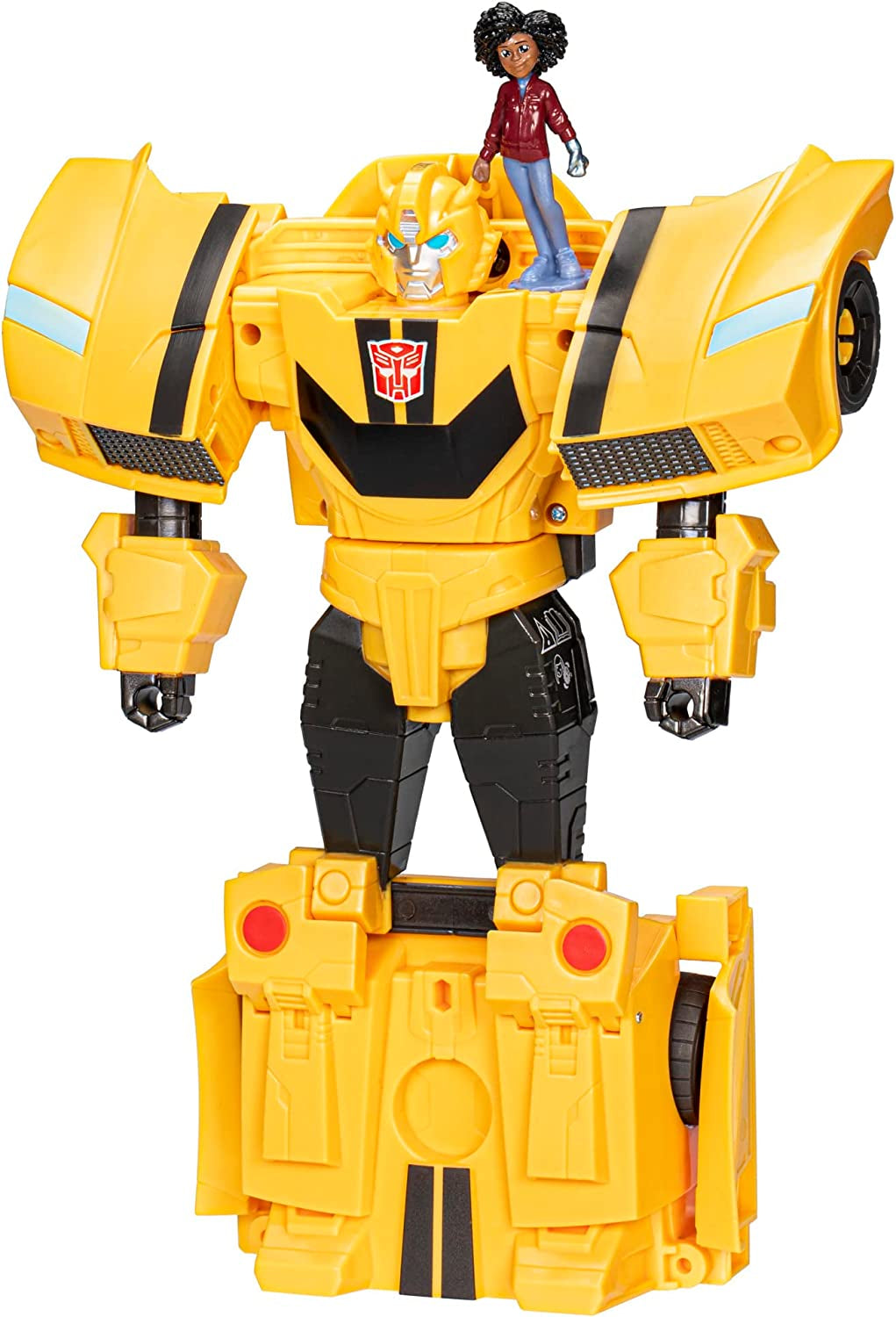 Figura Transformers Earthspark Spin Changer Optimus Prime (20 cm) con figura de Robby Malto (5 cm), de 6 Figuras de acción Naty Shop Single Bumblebee