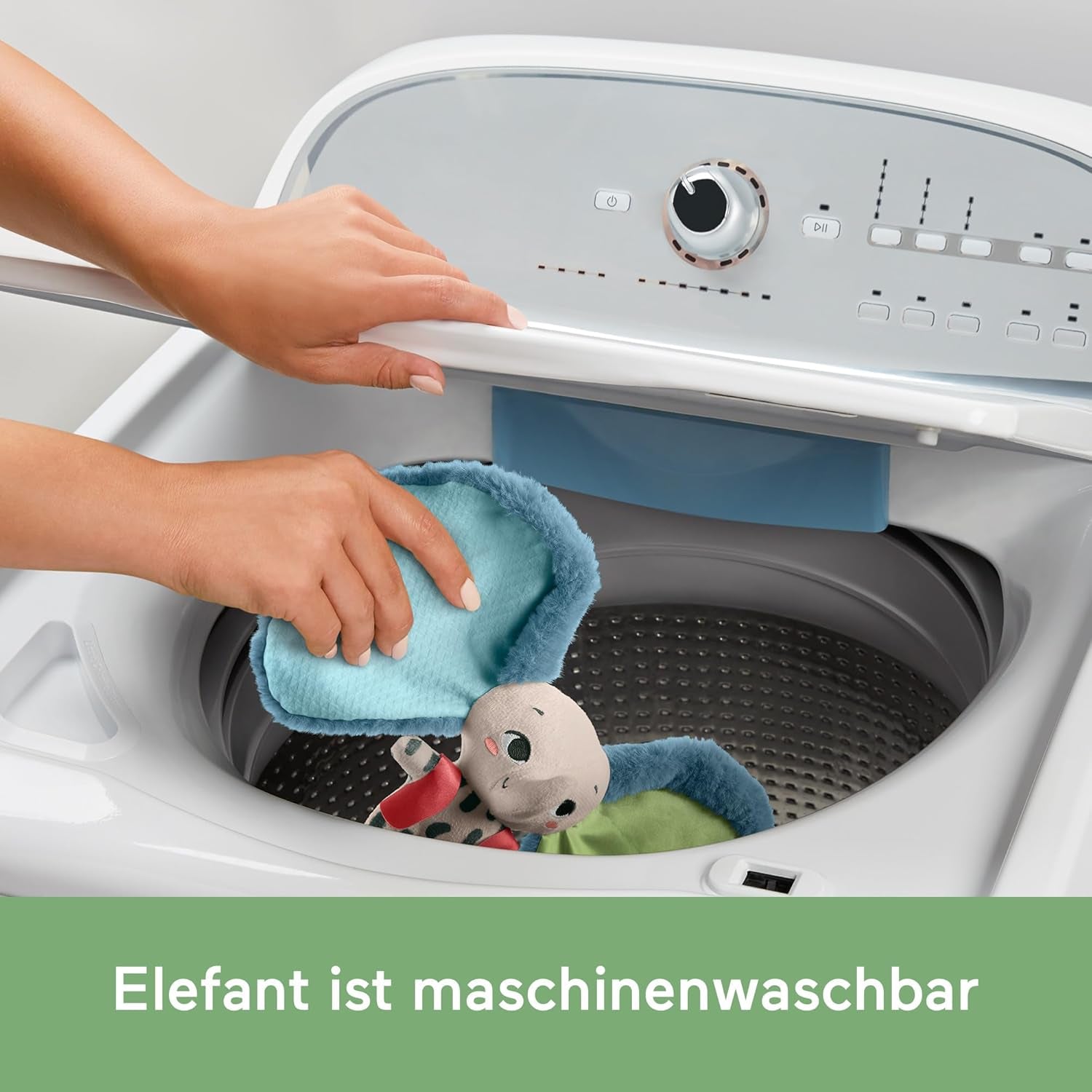Fisher-Price Elefante Oreja Gigante - Adorable peluche suave con orejas extra grandes, fabricado 90% de plástico reciclado y embalaje certificado FSC, para bebés de 3 meses en adelante, HKD63 Bebe Toys Naty Shop