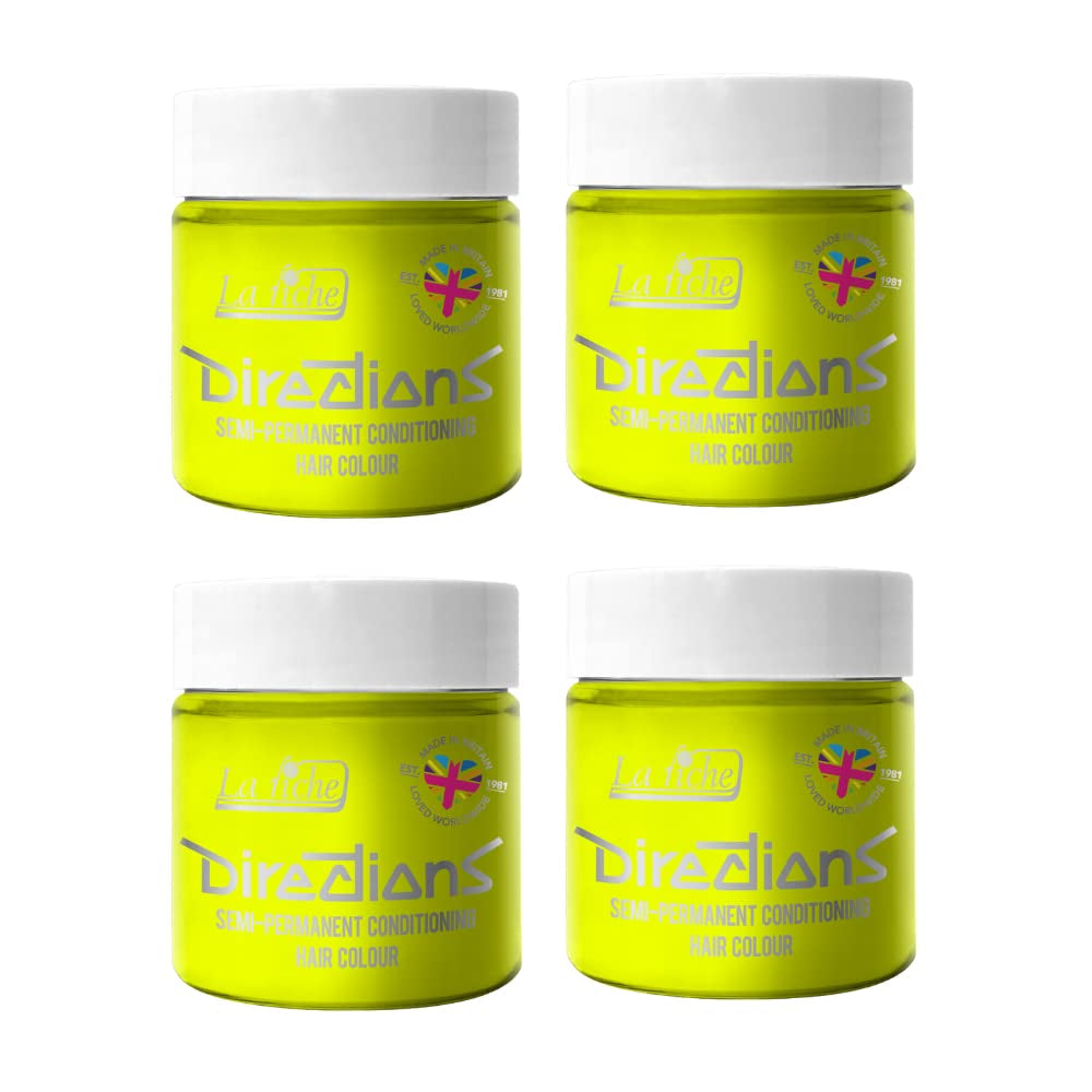 Modo de empleo coloración semipermanente 100 ml caja 4 pack (Pillarbox Red) Naty Shop Tinte para el cabello Amarillo 100 Ml (pack de 4)