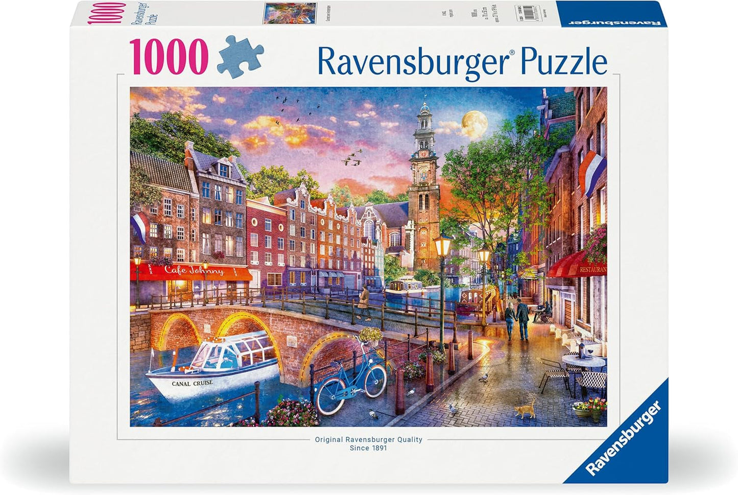 Ravensburger Puzzle 12000884 Sunset Amsterdam - Puzzle de 1000 piezas para adultos a partir de 14 años Puzzle Naty Shop