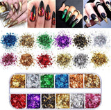 Kalolary Flores secas para uñas Lentejuelas de mariposa Esmalte de uñas Papel de aluminio Pegatinas de uñas Pinzas Piedras de uñas Diamantes de imitación Lápiz para diseño de uñas 3D Decoraciones de bricolaje