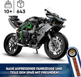 LEGO Technic Moto Kawasaki Ninja H2R, regalo de cumpleaños para niños y adultos, decoración, juguete, modelo para niños y niñas a partir de 10 años 42170 Juegos de construcción Besuche den LEGO-Store