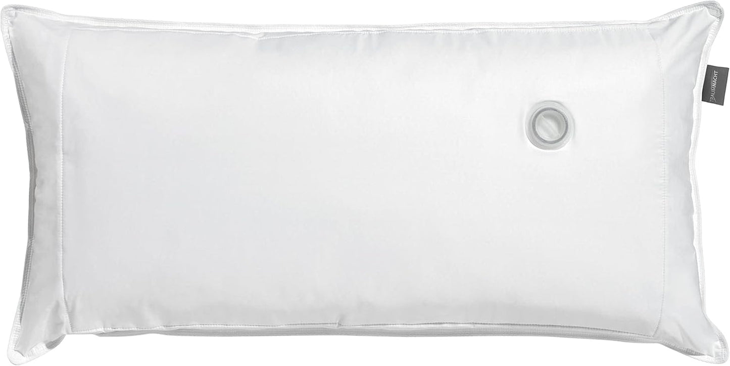 Traumnacht Almohada Ortopédica De Agua con Relleno Regulable, Funda 100% Algodón, 40 X 80 Cm, Desarrollada En Alemania - Fabricada En La UE, Blanco, 1 Pieza (1 Paquete) Naty Shop Standard Pillows