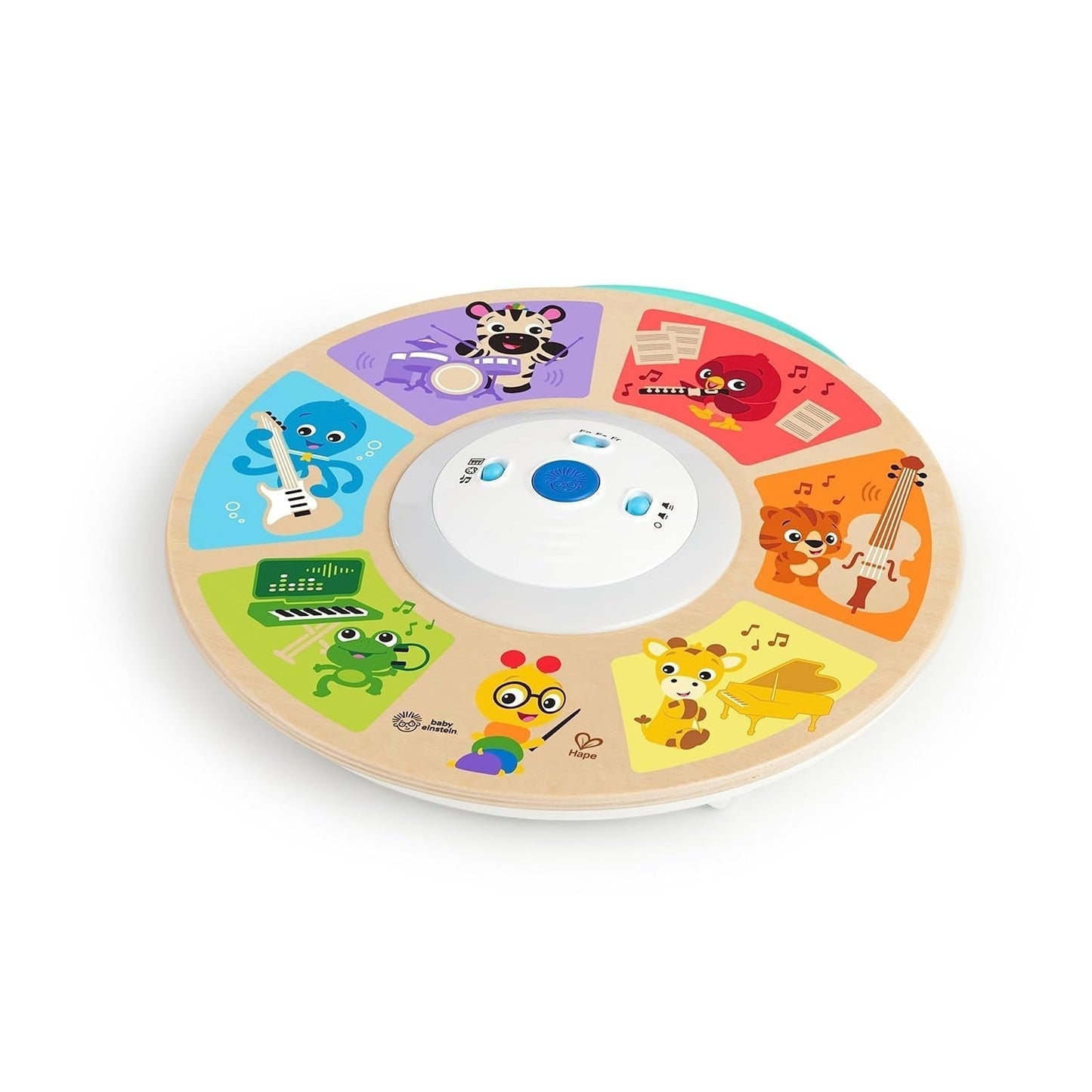 Baby Einstein, Hape, Cal's Smart Sounds Symphony Magic Touch Juguete de actividades electrónico de madera en 3 idiomas (inglés, francés y español), 3 modos, a partir de 6 meses Juguetes para bebés Naty Shop