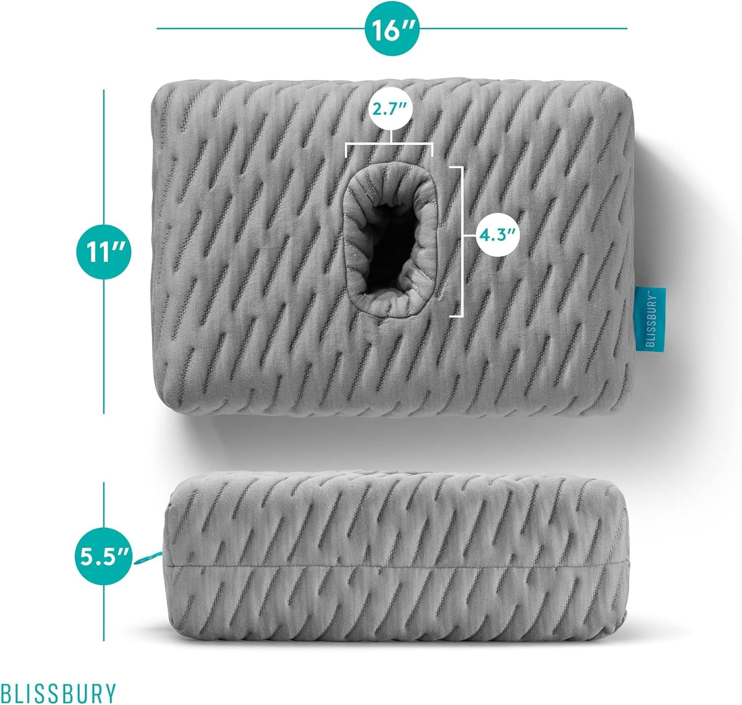 BLISSBURY mini almohadilla para personas con dolor de oído Naty Shop almohadillas estándar