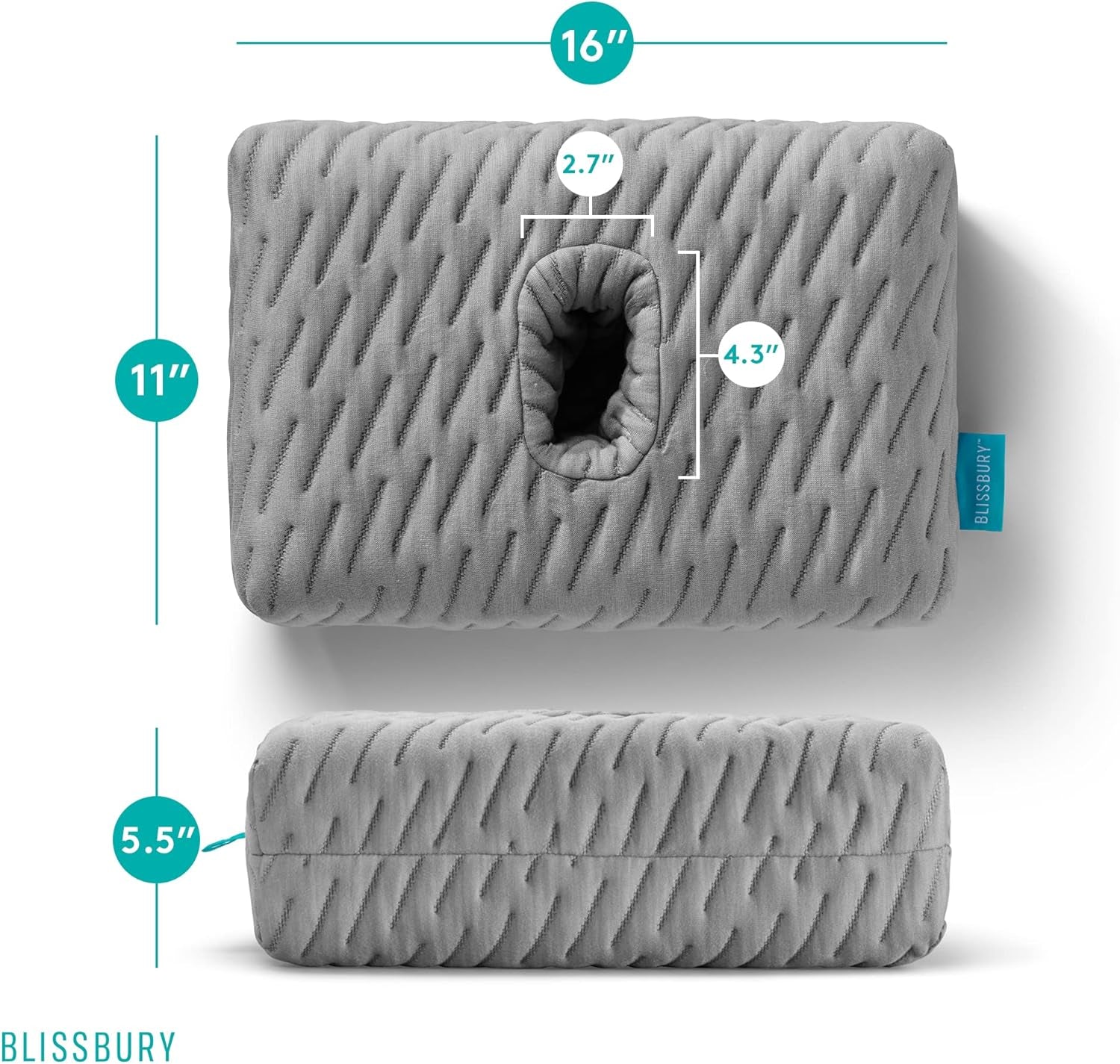 BLISSBURY mini almohadilla para personas con dolor de oído Naty Shop almohadillas estándar