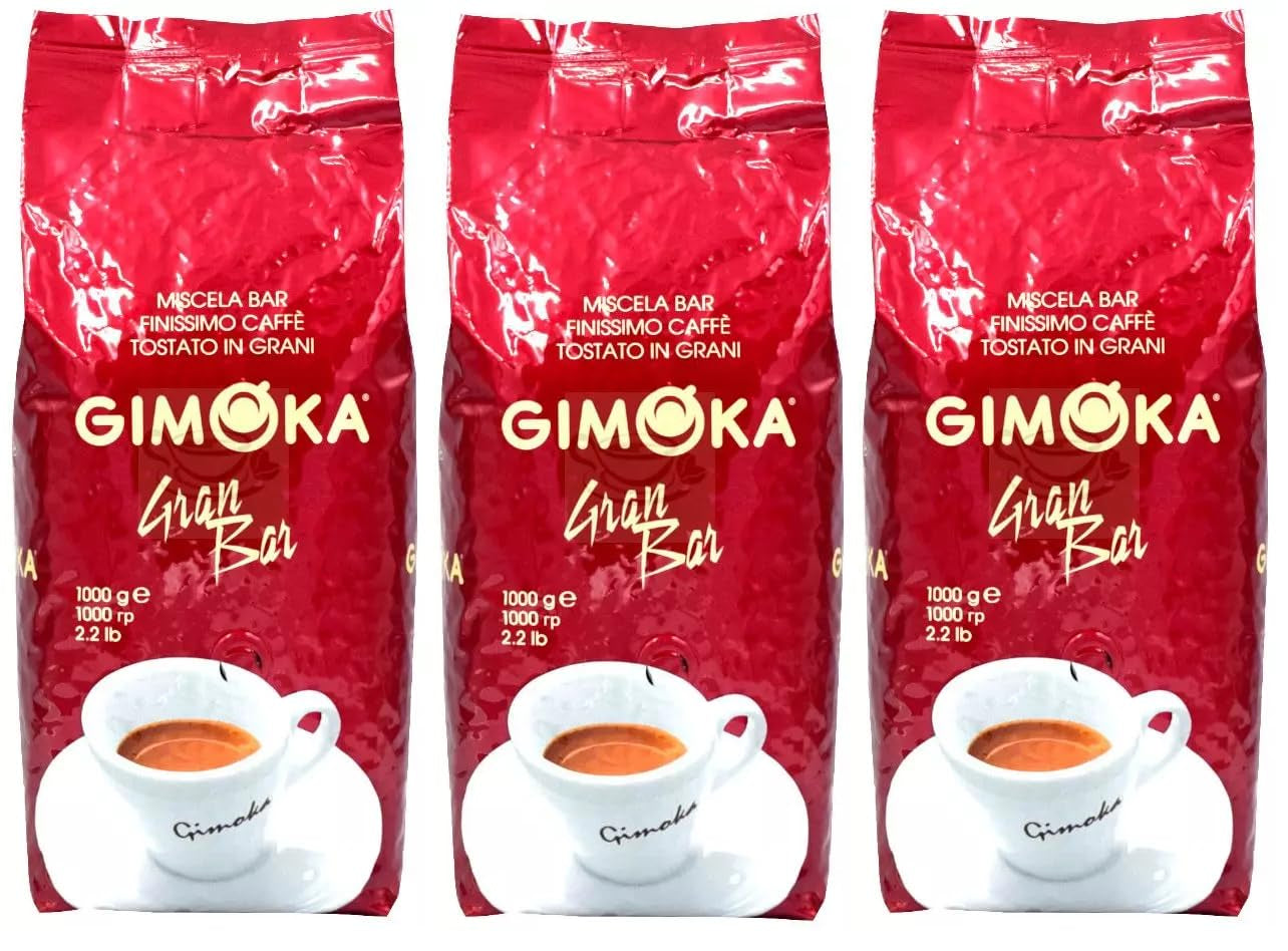 Café en grano Gimoka Gran Bar 4x 1000g - ¡Típico italiano!