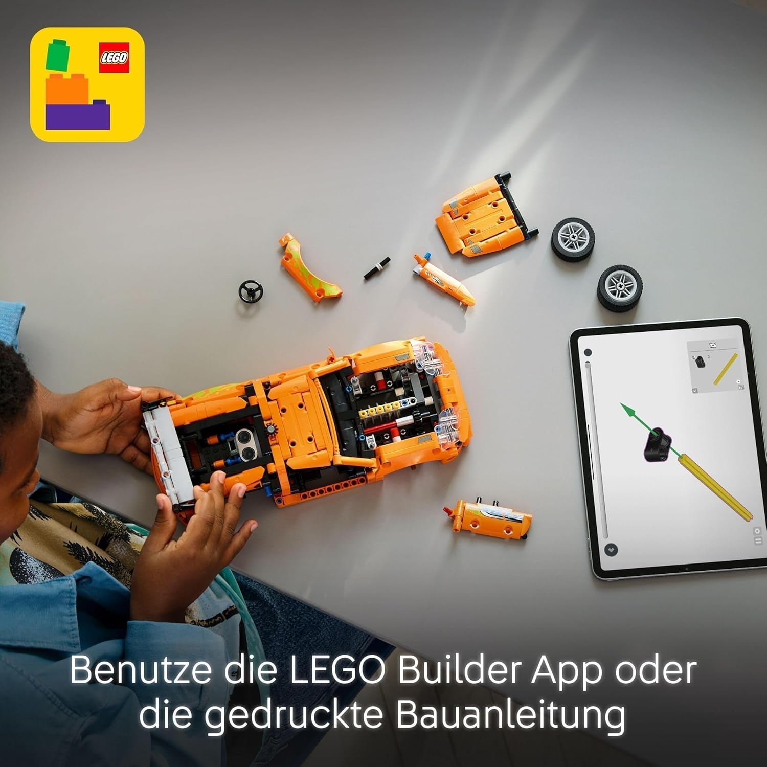 LEGO Technic Toyota Supra MK4 Fast and Furious - Coche de juguete - Con motor de 6 cilindros y puertas que se abren - Set de modelos para niños y niñas mayores de 9 años - Idea de regalo de cumpleaños 42204 Juegos de construcción Beuche den LEGO-Store