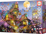 Educa - Puzzle 500 piezas para adultos | casa de hadas, puzzle de 500 piezas para adultos y niños a partir de 11 años, fantasía, cuentos de hadas, hadas (19554) Puzzle Naty Shop