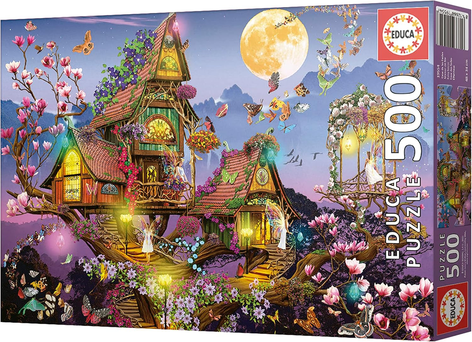 Educa - Puzzle 500 piezas para adultos | casa de hadas, puzzle de 500 piezas para adultos y niños a partir de 11 años, fantasía, cuentos de hadas, hadas (19554) Puzzle Naty Shop