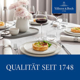 Villeroy & Boch - Taza de leche Afina 170 ml, blanca, apta para lavavajillas, microondas, jarra de leche, accesorio para café, jarra de cerámica, platillo, vajilla, porcelana Premium
