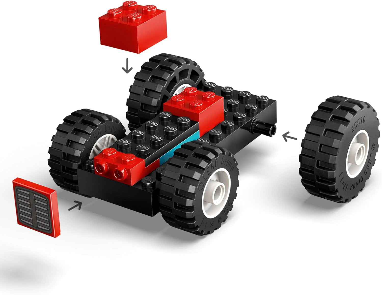 LEGO City Tractor con remolque - Juguete de granja con tractor y figuras de animales - Sets de juego Montessori para niños y niñas a partir de 4 años - Regalo con 2 minifiguras 60461 Juegos de construcción Besuche den LEGO-Store