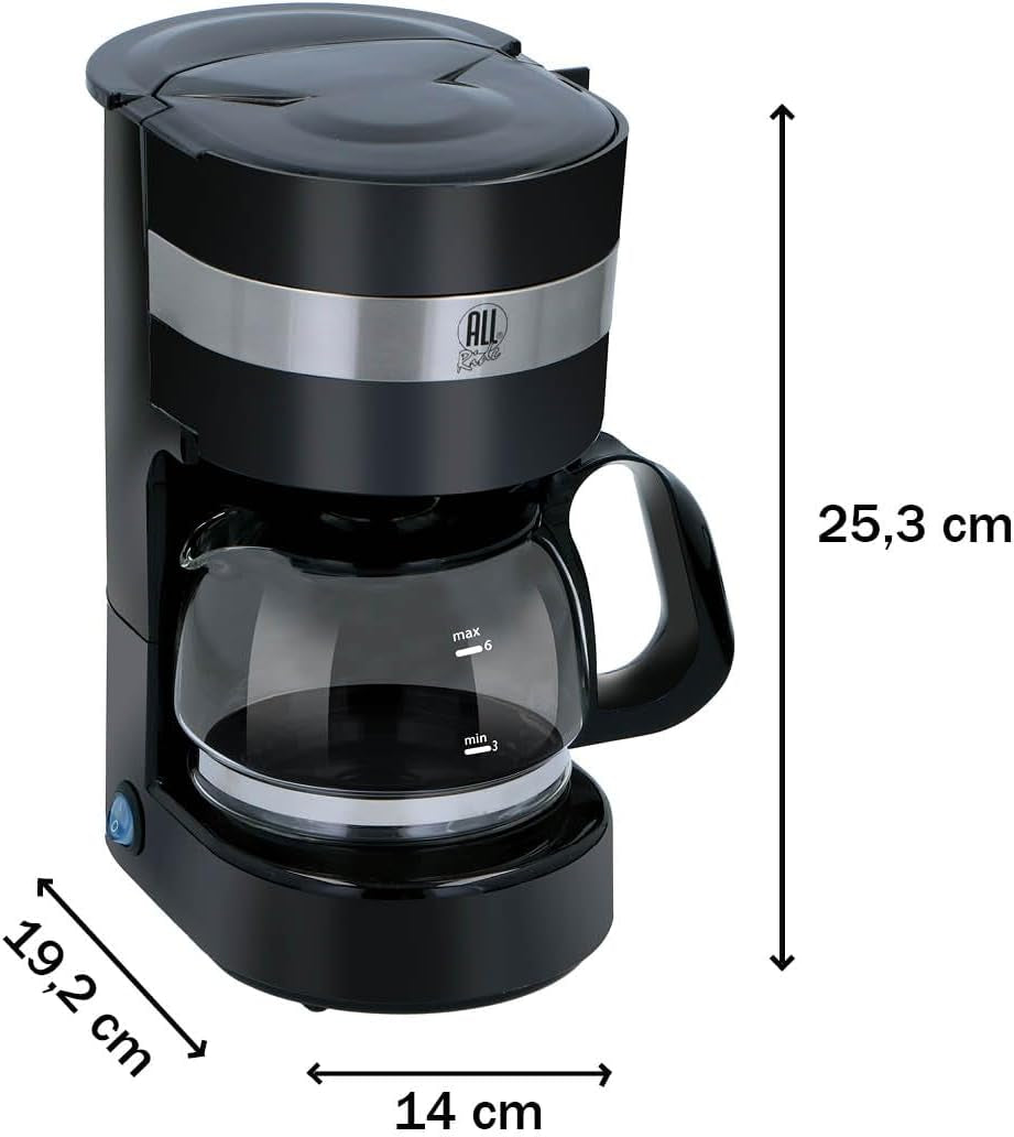Cafetera para Camión 24V - Cafetera para Camión - Cafetera con Filtro - Cafetera para Mantener Caliente - Cafetera con Jarra de Vidrio - Negra