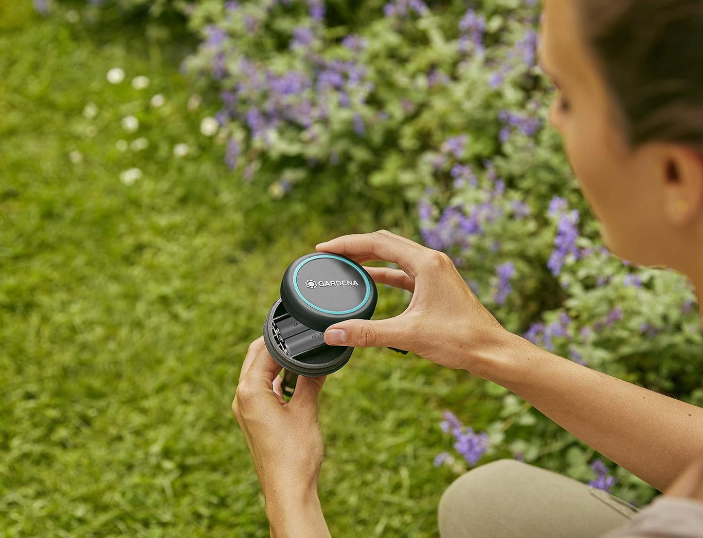 Cable de extensión Gardena (10 m) para sensor de lluvia y sensor de humedad del suelo, cable de conexión con sistema Easy Click, extensible hasta 105 m, para uso sobre y bajo tierra (01868-20)